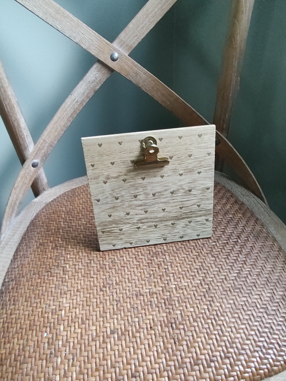 Photo / Note Holder Clipboard Natural Wood Color